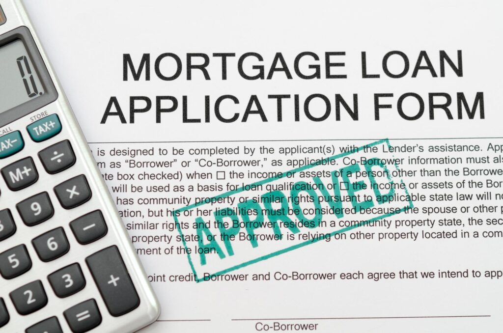 Pre-qualification mortgage loan application form approved