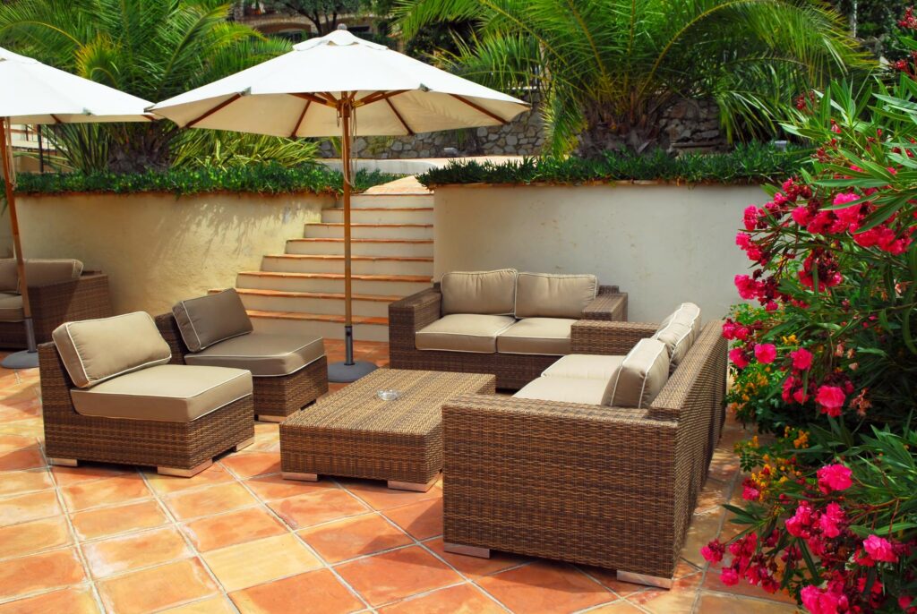 Outdoor furniture to enhance the backyard or deck when you want to sell your home.